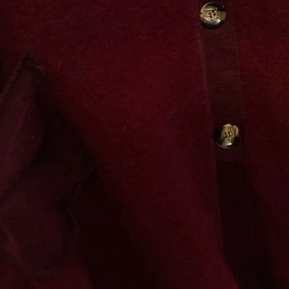 Charlotte & Louis wool blend coat burgundy fall whimsigoth preppy academia chic - Picture 8 of 10